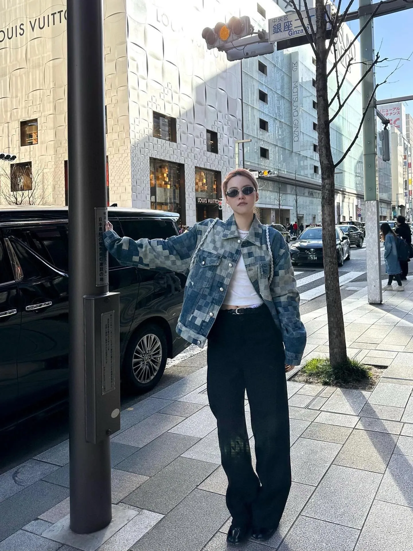 Louis Vuitton/Louis Vuitton mosaic denim jacket